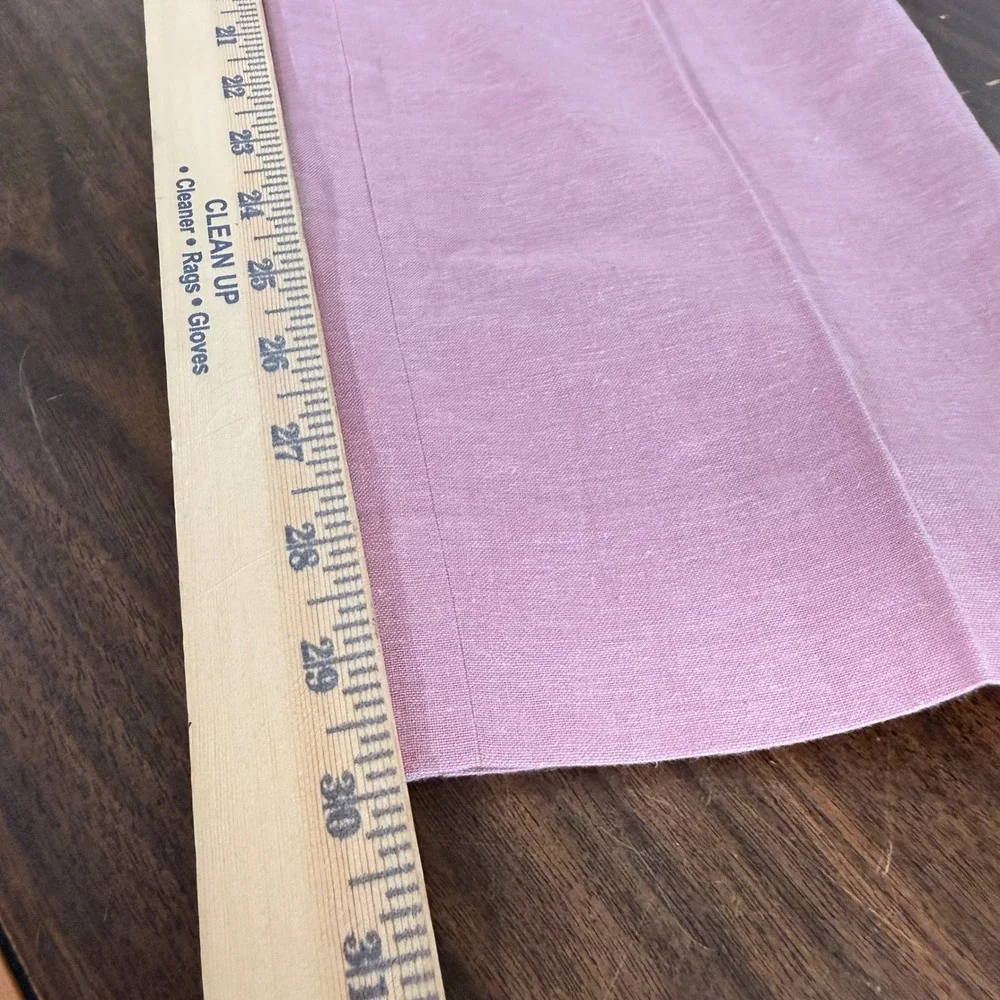 NEW Joseph Abboud Dress Pants Mens 44x30 Trousers Pink Linen Blend Slim Fit Flat - Picture 8 of 14